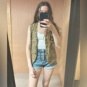 Vintage Silk Floral Vest